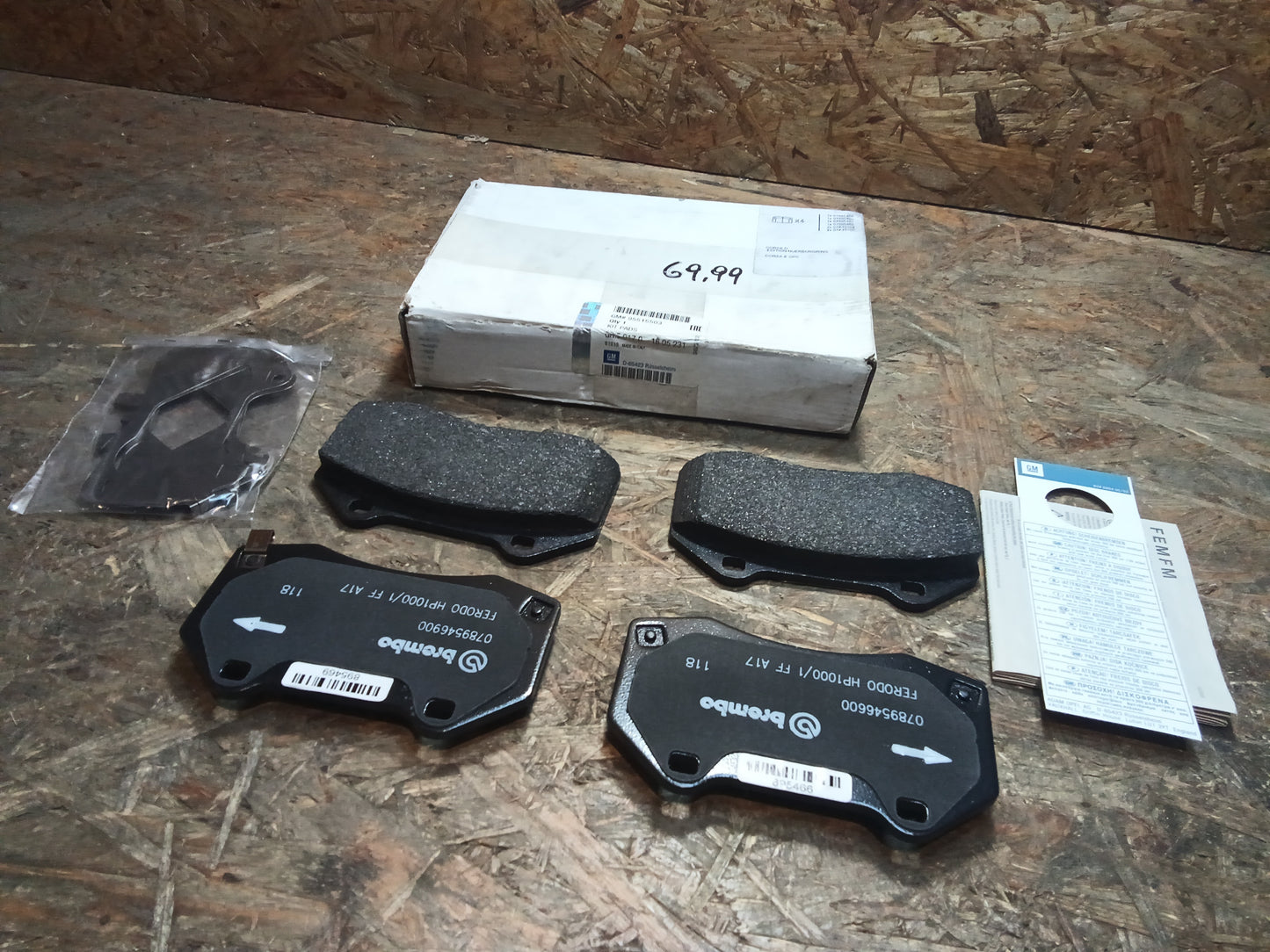 Corsa D Corsa E OPC Bremsbeläge original GM NEU