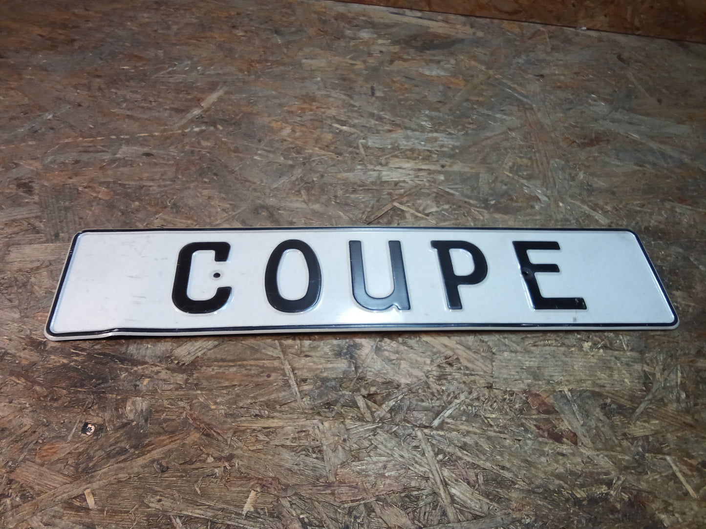 Opel Coupe Nummernschild NEU