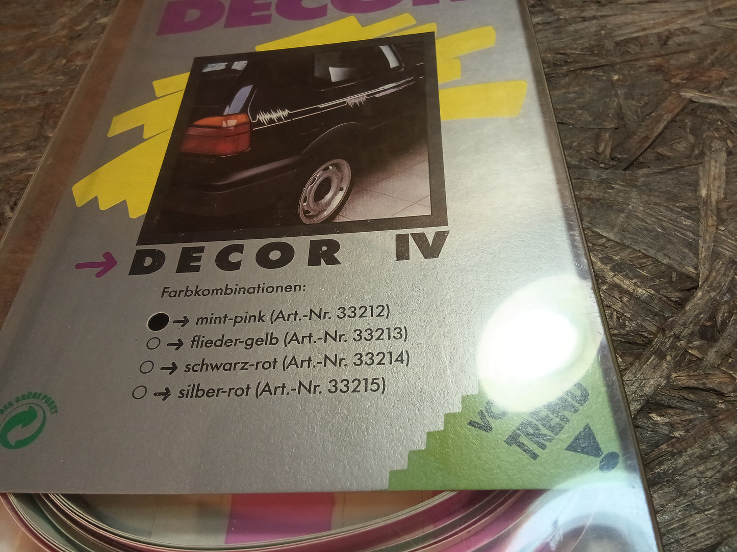 Diverse Fahrzeuge Decor mint-pink original FUN NEU NOS