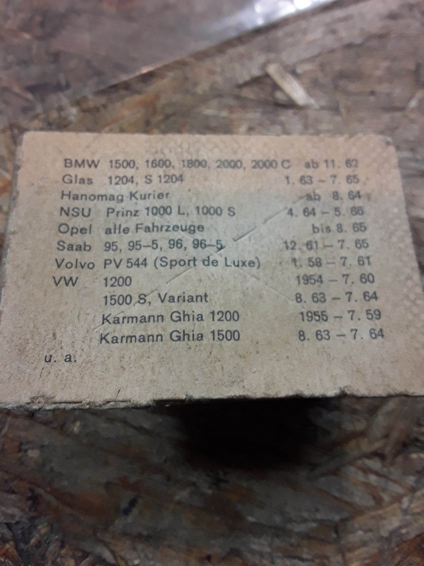 BMW Glas Hanomag Kurier NSU Prinz Opel Saab Volvo VW Karmann Kontaktsatz Zündverteiler original Bosch NEU