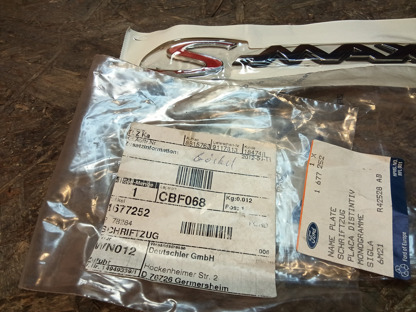 Ford S-Max Emblem original Ford NEU