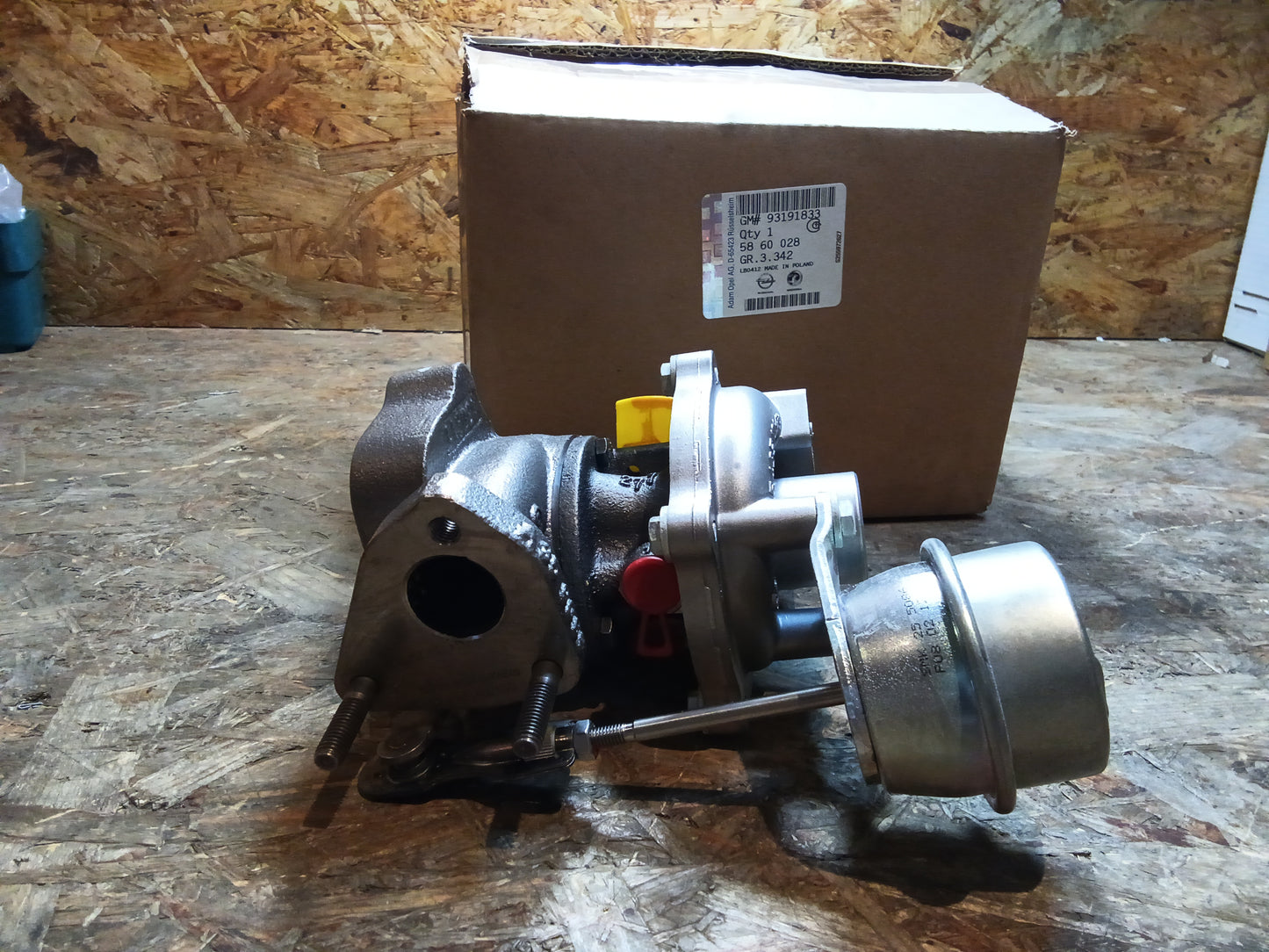 Corsa D Lancia Ypsilon Fiat Punto Turbolader original GM NEU