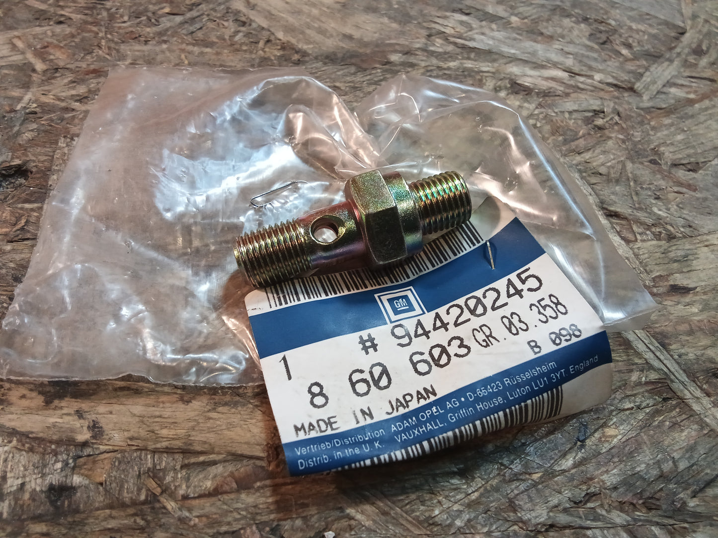 Vectra Corsa Astra Kadett Ölzufuhrnippel Turbolader original GM NEU