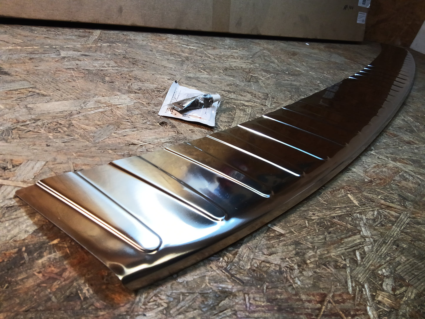 Ford Transit Custom ab BJ 2014-19 Edelstahl gebürstet Ladekantenschutz original Ford NEU