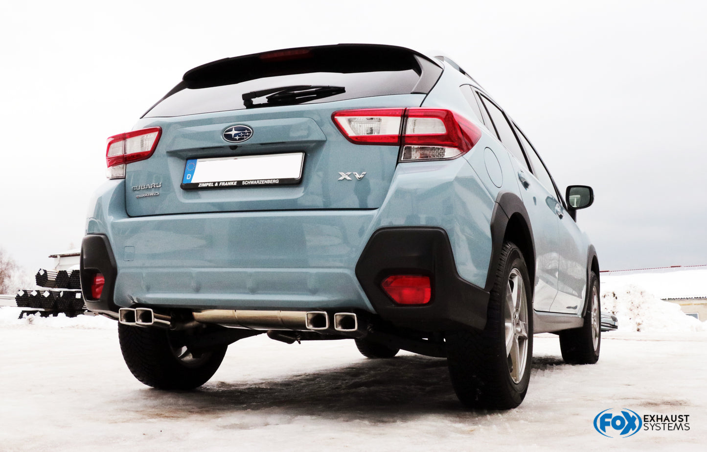 Subaru XV - G5 Endschalldämpfer quer Ausgang rechts/links - 4x Sonderendrohr