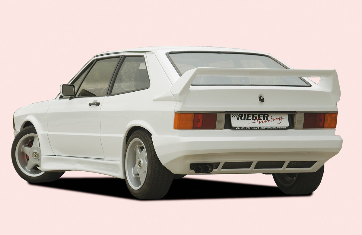 VW Scirocco 1 Rieger Heckflügel mit seitlichen Ansätzen GFK,
Gutachten, Montagezubehör