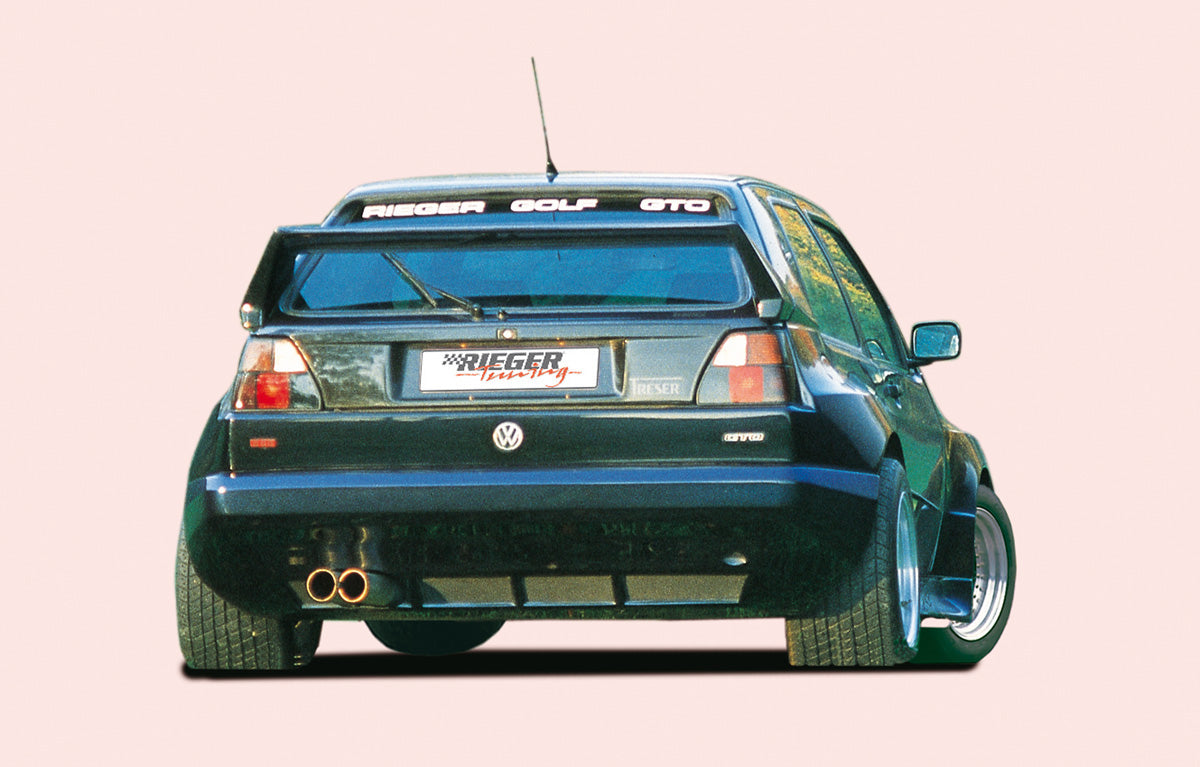 VW Golf 2 Rieger Heckflügel Breitbau II ohne seitliche Ansätze GFK,
Gutachten, Montagezubehör