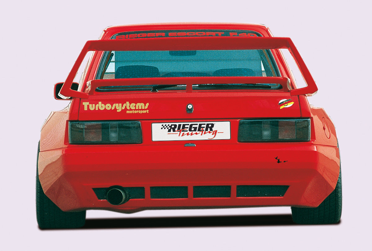 Ford Escort 3 Rieger Heckflügel Breitbau II Extremversion GFK,
Gutachten, Montagezubehör