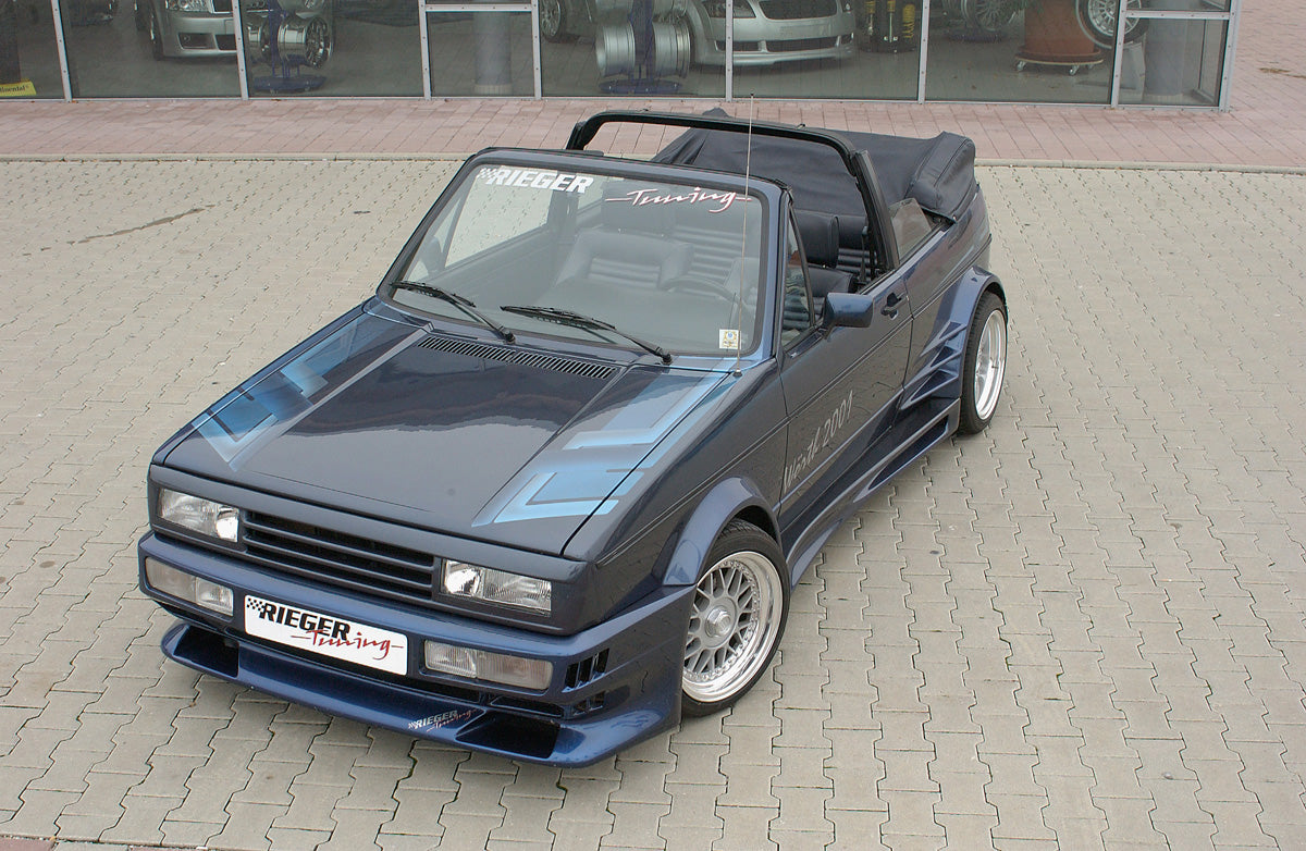 VW Golf 1 Rieger Spoilerstoßstange Breitbau I GFK,
Gutachten, Montagezubehör