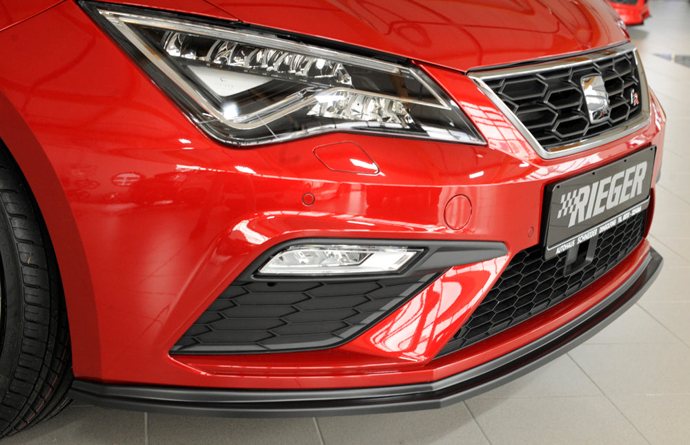 Seat Leon Cupra (5F) Rieger Spoilerschwert für orig. FR-/ Cupra-Frontschürze für orig. Frontschürze, ABS,
inkl. Montagezubehör, ABE