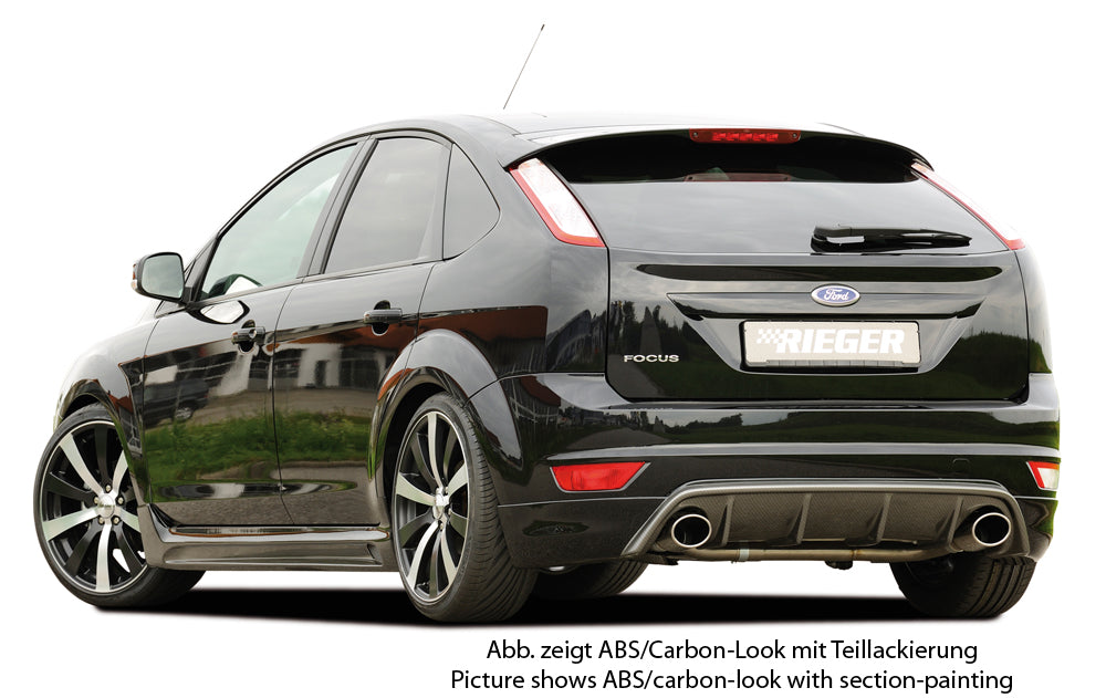 Ford Focus 2 Rieger Heckschürzenansatz für Endrohr li. u. re., ABS,
inkl. Montagezubehör, Gutachten