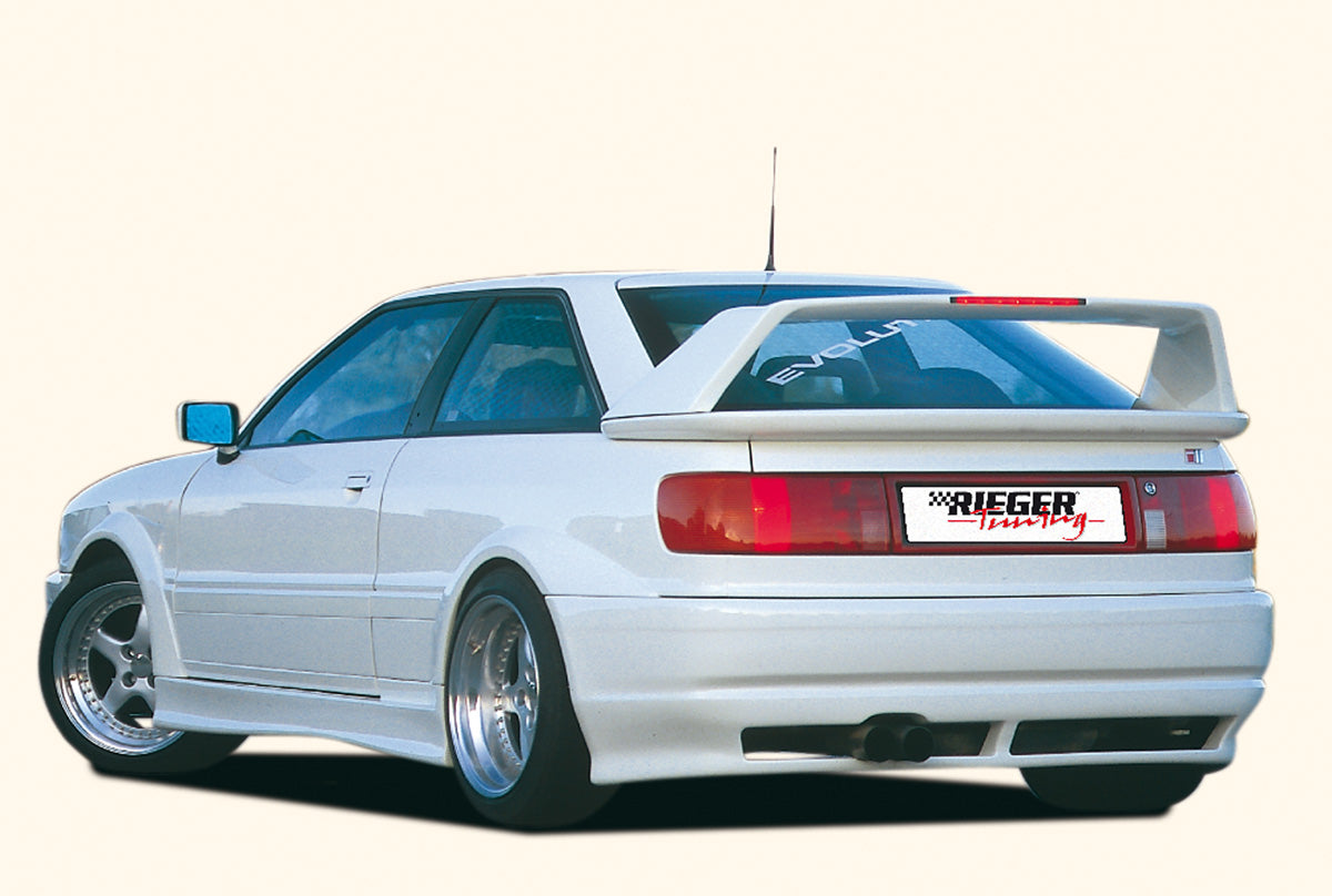 Audi 80 Typ 89 Rieger Heckschürze Breitbau II (RT08) Typ 89 GFK,
Montagezubehör, Gutachten