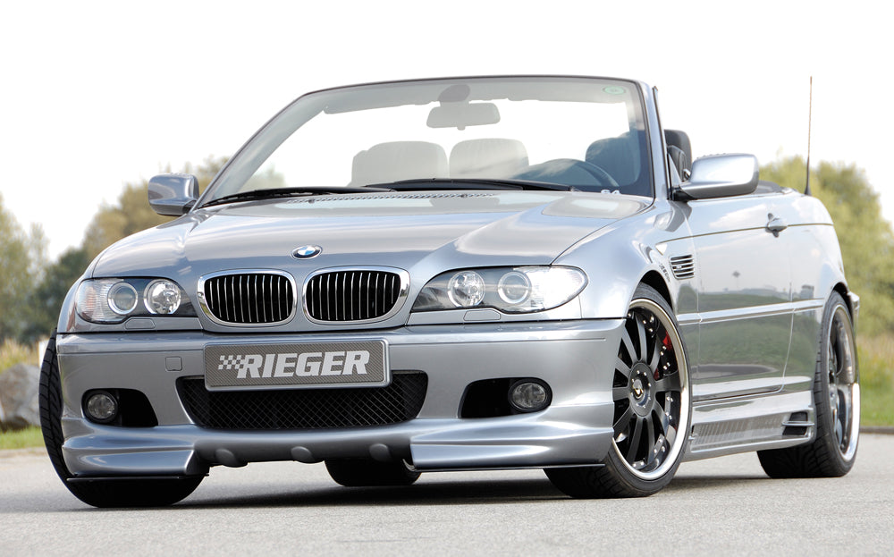 BMW 3er E46 Rieger Spoilerschwert 2-teilig, für Spoilerlippe 50118 für Spoilerlippe, 2-tlg., ABS, für Fzg. mit M-Technik,
inkl. Montagezubehör, ABE