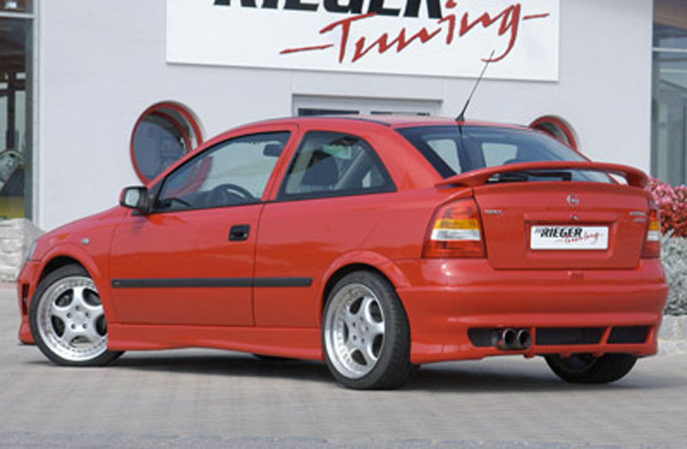 Opel Astra G Rieger Heckansatz nur Fließheck ABS,
inkl. Alugitter, Gutachten, Montagezubehör