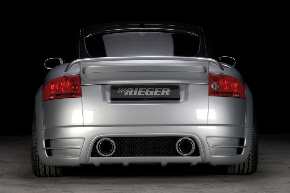 Audi TT (8N) Rieger Heckschürzenansatz neues Design -ABS,
inkl. Alugitter, Montagezubehör, Gutachten