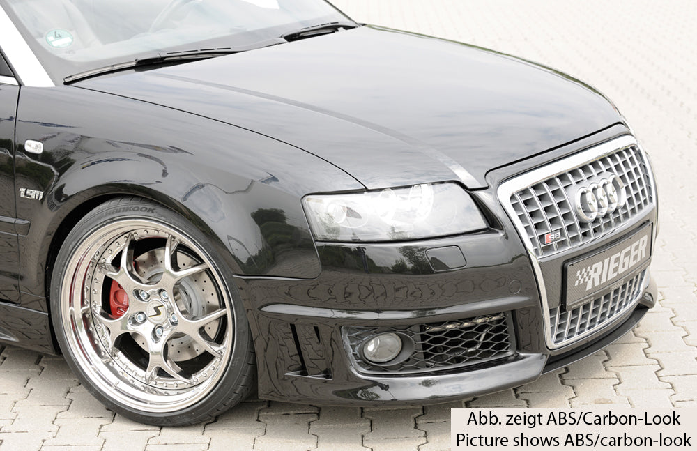 Audi A4 (8H) Rieger Spoilerschwert für Spoilerstoßstange 55260/61/62/63 mittig, ABS,
inkl. Montagezubehör, ABE