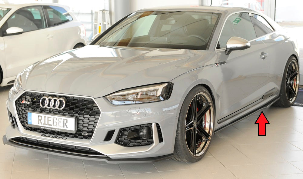 Audi RS5 (B9/F5) Rieger Seitenschwelleransatz nur für orig. RS5-Schweller links, für orig. Seitenschweller, ABS,
inkl. Montagezubehör, Gutachten