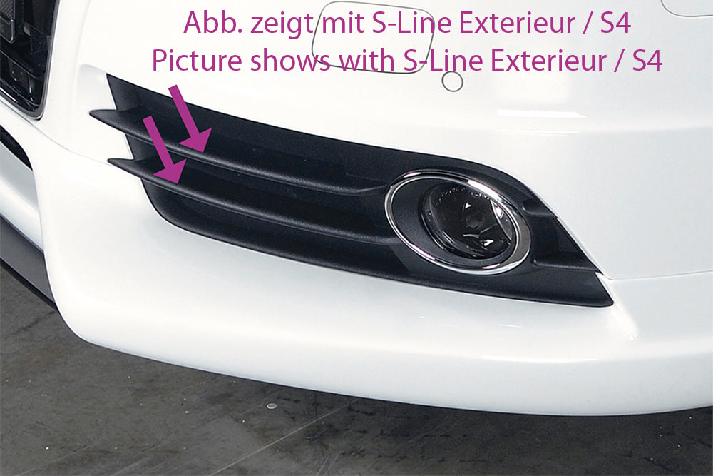 Audi A4 (B8/B81) Rieger Spoilerschwert für Spoilerlippe 55501 mittig, ABS, für Fzg. ohne S-Line Exterieur,
inkl. Montagezubehör, ABE