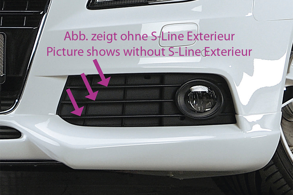 Audi A4 (B8/B81) Rieger Spoilerlippe ABS, für Fzg. mit S-Line Exterieur,
inkl. Montagezubehör, ABE