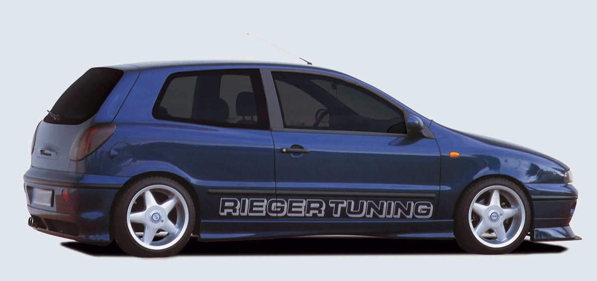 Fiat Brava Rieger Seitenschweller Infinity ohne HGT, links, ABS inkl. Gutachten, Montagezubehör, Aluwinkelleisten