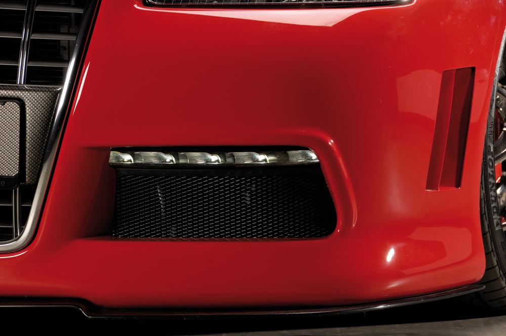 Audi A3 (8L) Rieger Spoilerstoßstange R-Frame für original S -Grilleinsatz - in Vorbereitung! - mit zusätzlichen Lüftungsschlitzen, mit Aussparung für Tagfahrleuchten, ABS, für Fzg. mit Scheinwerferreinigungsanlage,
inkl. Alugitter, Montagezubehör