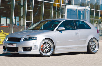 Audi A3 (8P) Rieger Seitenschweller links, ABS,
inkl. Montagezubehör, Scherenwagenheber, ABE