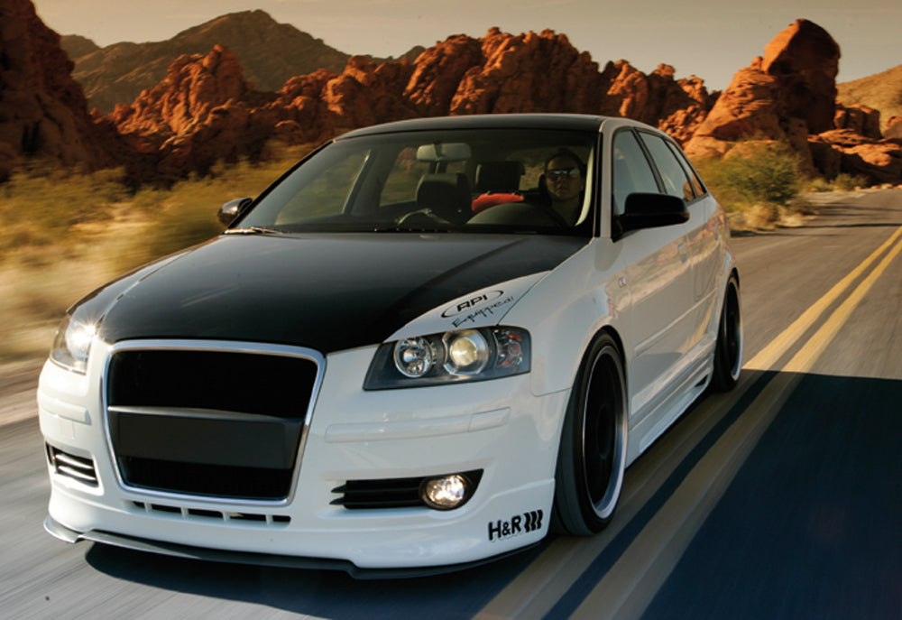 Audi A3 (8P) Rieger Spoilerlippe > nur für 3-tür. Facelift und Sportback, ABS, für Fzg. ohne S-Line Exterieur,
inkl. Montagezubehör, ABE