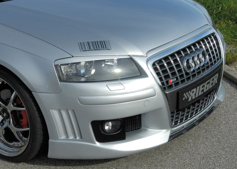 Audi A3 (8P) Rieger Spoilerschwert für Spoilerstoßstange 56750, 56751 mittig, für Spoilerstoßstange, ABS,
inkl. Montagezubehör, ABE