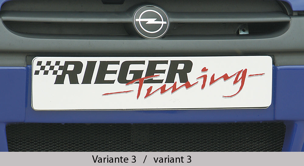 Opel Corsa B Rieger Spoileransatz Variante 2 ABS,
inkl. Alugitter, Gutachten, Montagezubehör