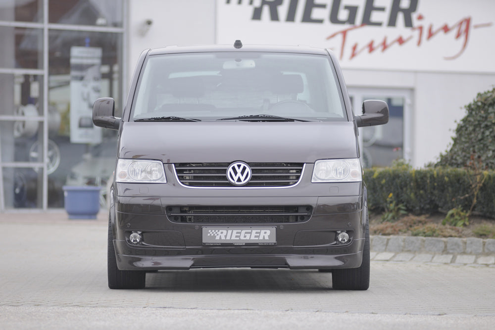 VW T5 Bus Rieger Spoilerlippe für alle Modelle mit Multivan-/Caravellefront ABS,
inkl. Montagezubehör, ABE