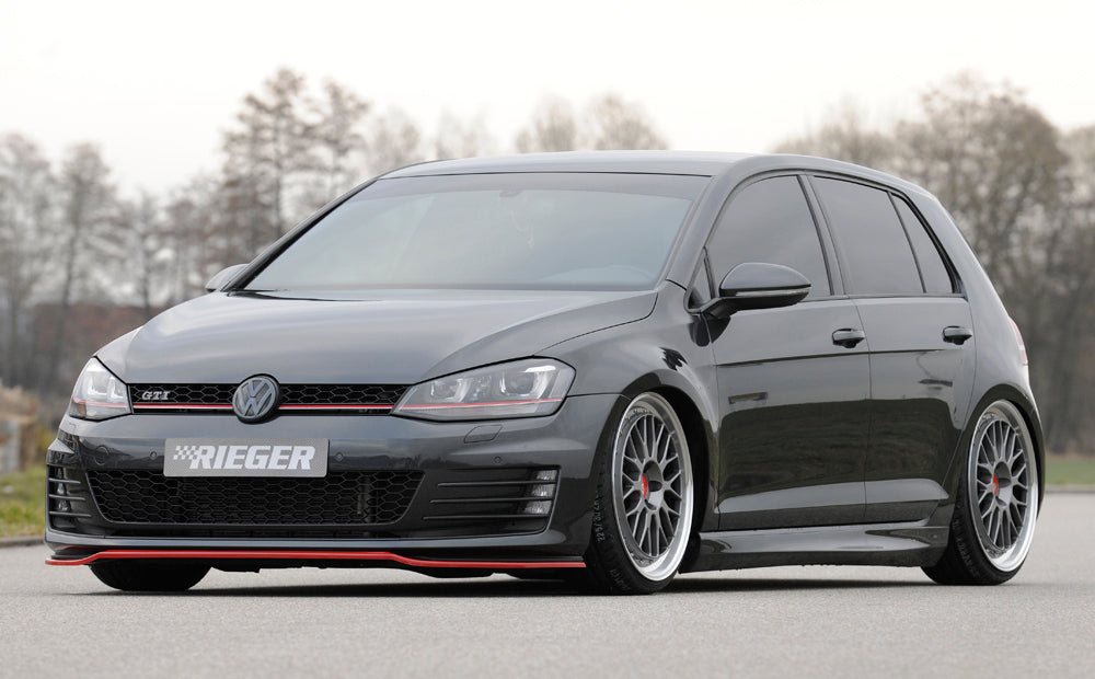 VW Golf 7 GTD Rieger Spoilerschwert nur für GTI / GTD für orig. Frontschürze für orig. Frontschürze, ABS,
inkl. Montagezubehör, ABE