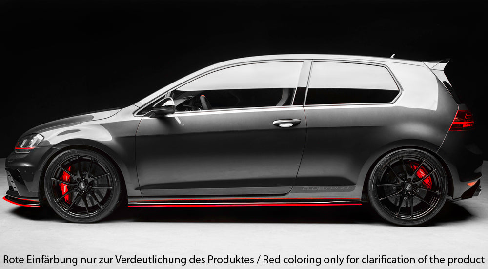 VW Golf 7 GTI Clubsport Rieger Seitenschwelleransatz nur für Clubsport u. R-Line Seitenschweller rechts, für orig. Seitenschweller, ABS,
inkl. Montagezubehör, Gutachten