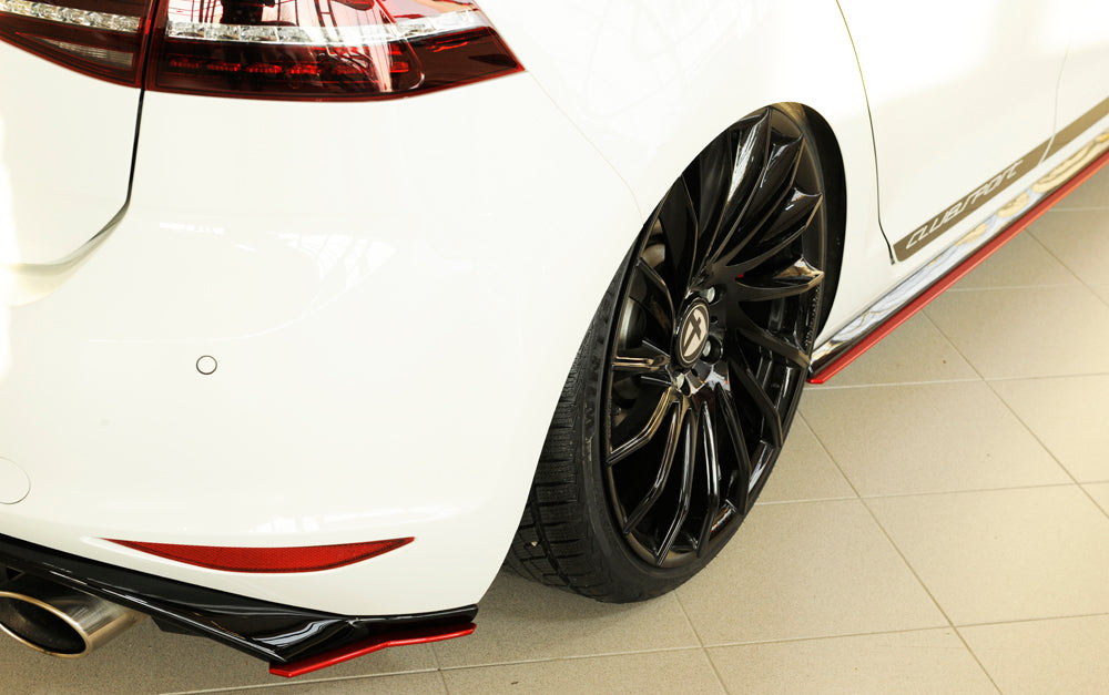 VW Golf 7 GTD Rieger Heckschürzenansatz seitlich links nur für Rieger Heckeinsatz links, für Rieger Heckeinsatz, ABS,
inkl. Montagezubehör, Gutachten