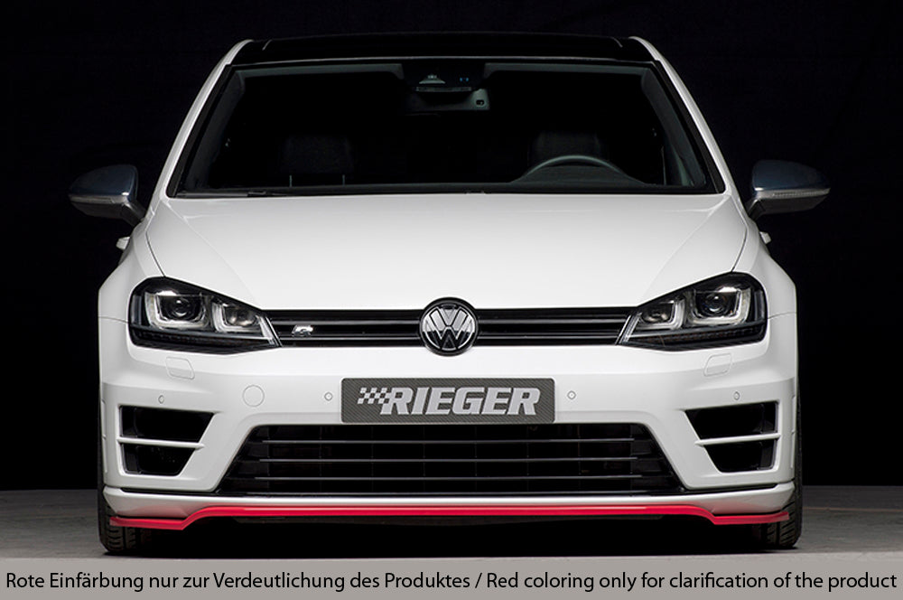 VW Golf 7 Rieger Spoilerschwert nur für R / R-Line für orig. Frontschürze ABS, schwarz glänzend, für Fzg. mit R-Line Exterieur,
inkl. Montagezubehör, ABE