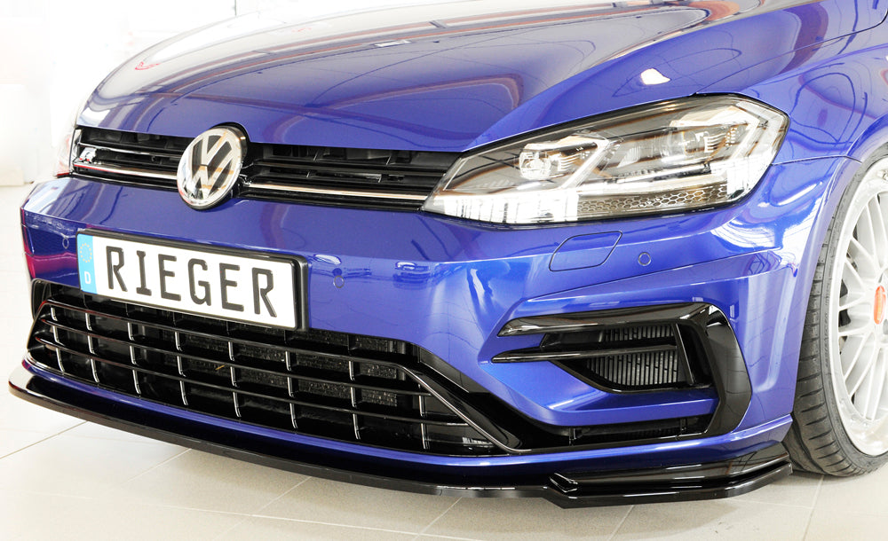 VW Golf 7 R Rieger Spoilerschwert nur für R / R-Line für orig. Frontschürze ABS, schwarz glänzend, für Fzg. mit R-Line Exterieur,
inkl. Montagezubehör, ABE