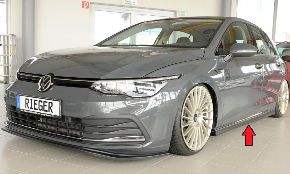 VW Golf 8 Rieger Seitenschweller (XS) rechts, ABS, schwarz glänzend,
inkl. Montagezubehör, Gutachten