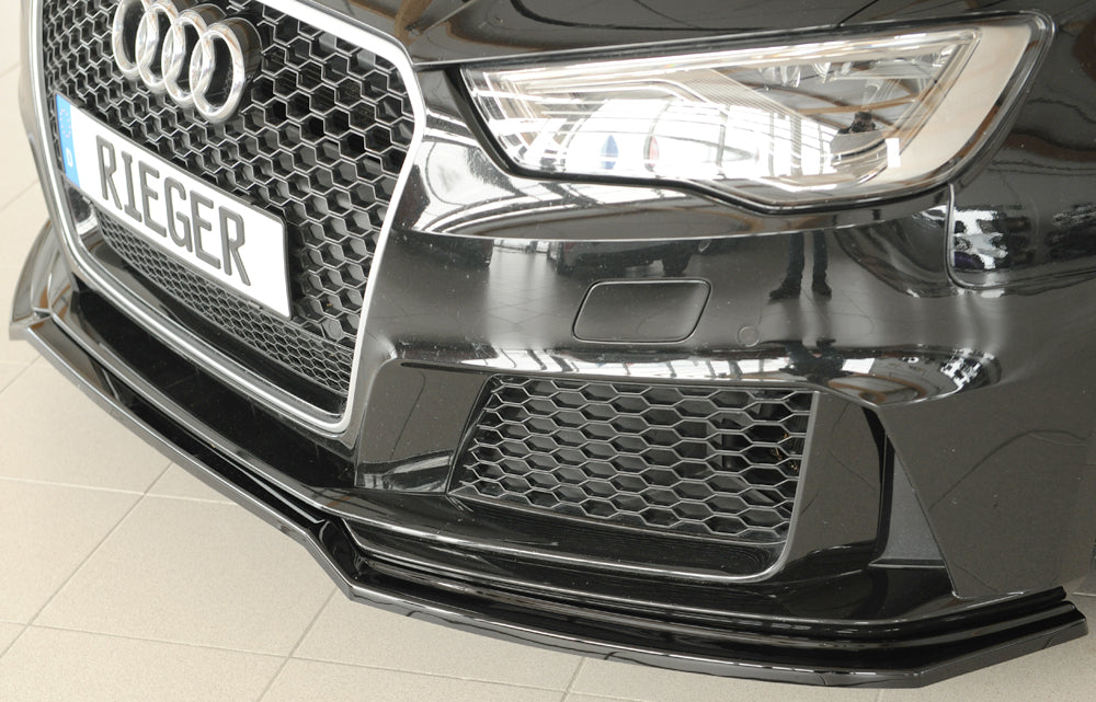 Audi RS3 (8V) Rieger Spoilerschwert für orig. Frontschürze, ABS, schwarz glänzend,
inkl. Montagezubehör, ABE