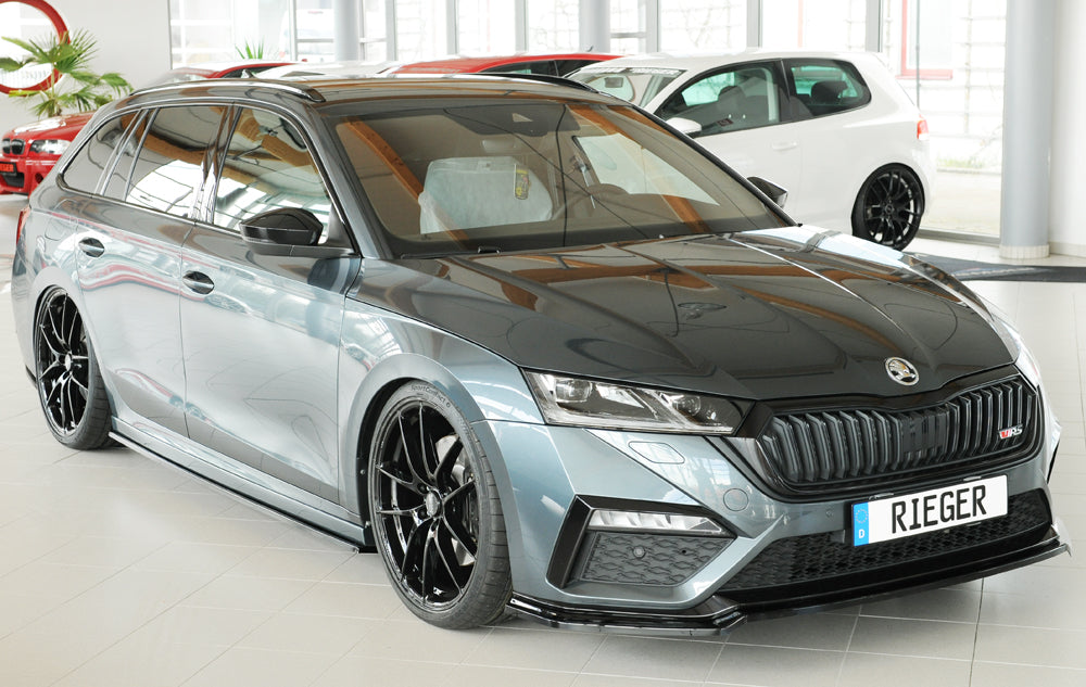 Skoda Octavia (NX) Rieger Seitenschwelleransatz links, für RIEGER-Seitenschweller, ABS, schwarz glänzend,
inkl. Montagezu...