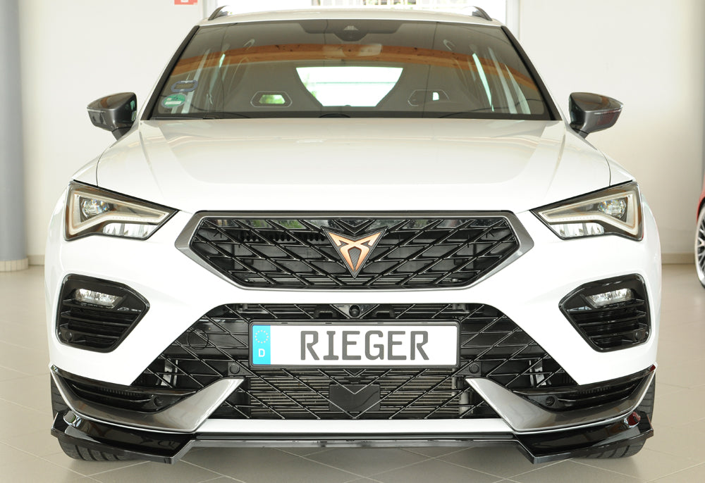 Seat Ateca Cupra (5FP) Rieger Spoilerschwert für orig. Frontschürze, ABS, schwarz glänzend,
inkl. Montagezubehör, ABE