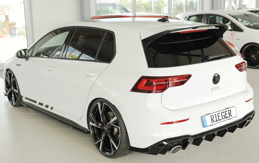 VW Golf 8 GTD Rieger Seitenschwelleransatz links, ABS, schwarz glänzend,
inkl. Montagezubehör, Gutachten