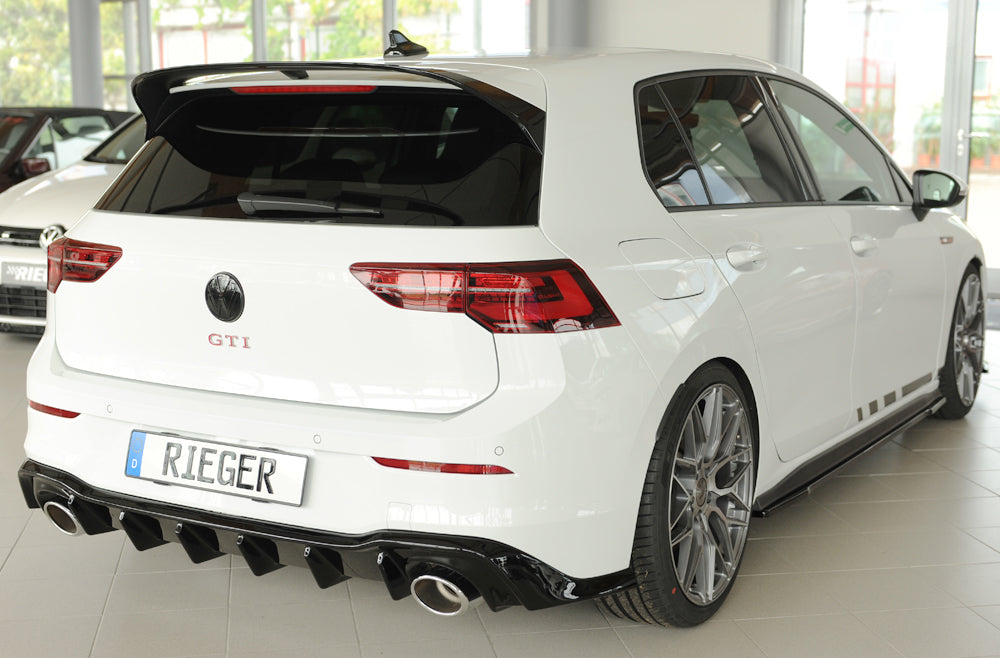VW Golf 8 GTD Rieger Seitenschwelleransatz rechts, ABS, schwarz glänzend,
inkl. Montagezubehör, Gutachten