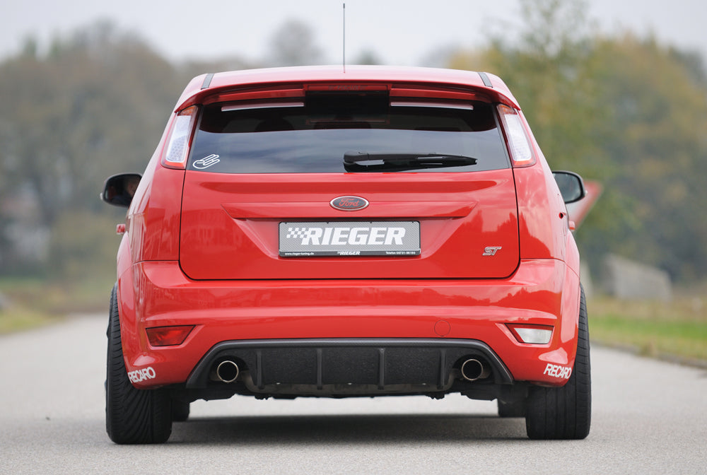 Ford Focus 2 ST Rieger Heckeinsatz für orig. Endrohr li. u. re., ABS, Carbon-Look,
inkl. Montagezubehör, Gutachten