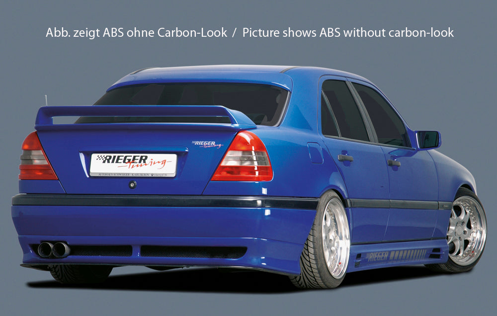 Mercedes C-Klasse (W202) Rieger Heckscheibenblende ABS, Carbon-Look,
inkl. Gutachten, Montagezubehör