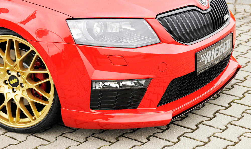 Skoda Octavia RS (5E) Rieger Spoilerschwert für Spoilerlippe 79010 mittig, für Spoilerlippe, ABS, Carbon-Look,
inkl. Montagezubehör, ABE
