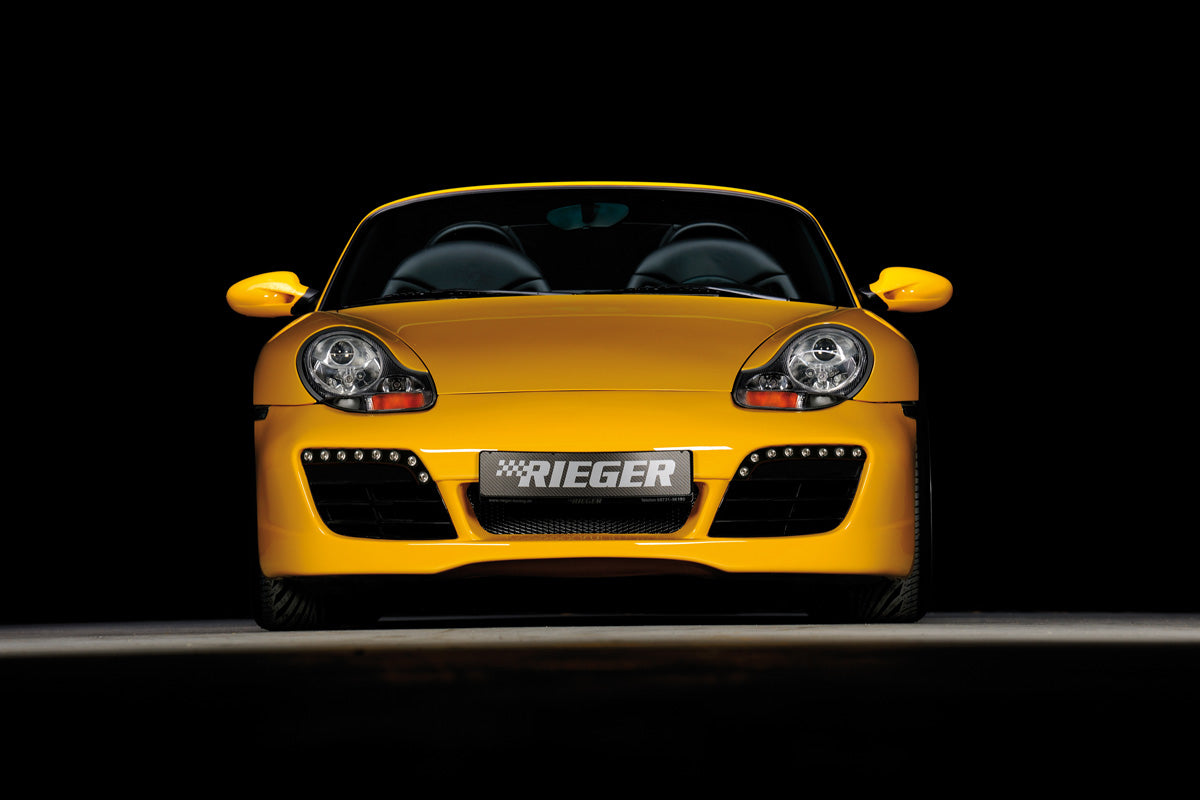 Porsche 911 (Typ 996) Rieger Lufteinlaßblenden mit Ausfräsung für Spoilerstoßstange 57001/02 links, rechts, mit Ausschnitt, für Spoilerstoßstange, ABS, Carbon-Look,
inkl. Alugitter, Montagezubehör