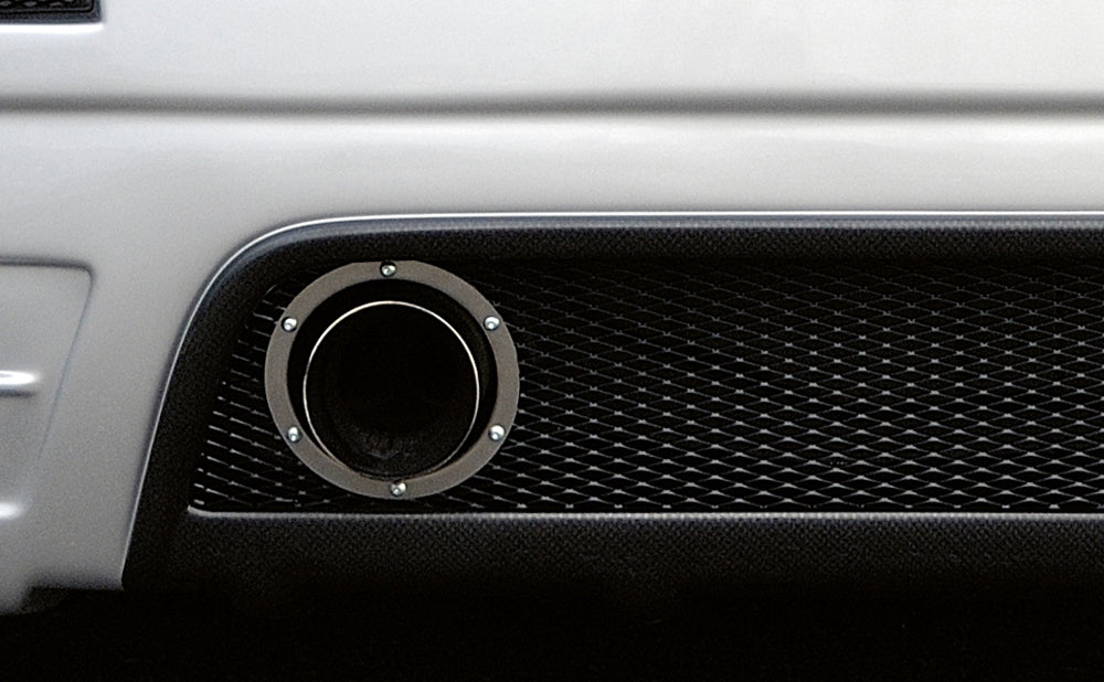 Audi TT (8N) Rieger Ringeinfassung für Einrohr-ESD, Innen-ø:120mm 2-tlg., Edelstahl,
inkl. Montagezubehör