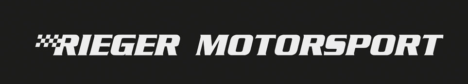 Aufkleber Rieger Motorsport für Frontscheibe Farbe: weiss