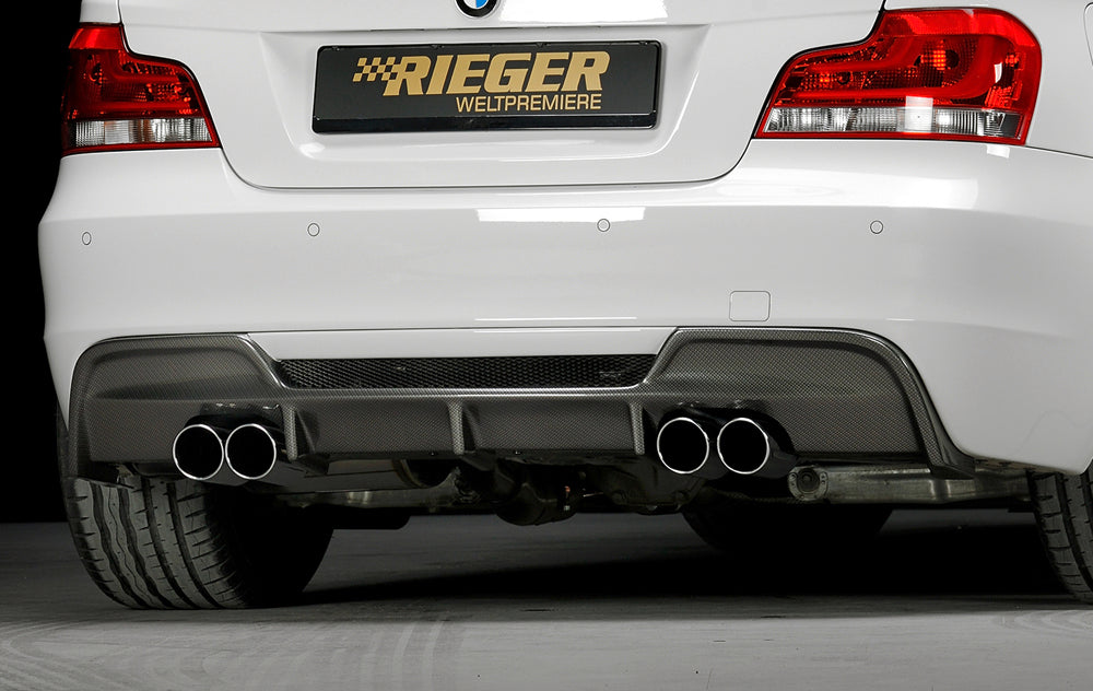 BMW 1er E82, E88 (182 / 1C) Rieger/Supersprint ESD f. BMW E82/E88 Coupe/Cabrio nur 135i Bi-Turbo (306PS) '07–› li./re. OO/OO 80mm Edelstahl, für Fzg. mit M-Technik,
inkl. Montagezubehör, Gutachten