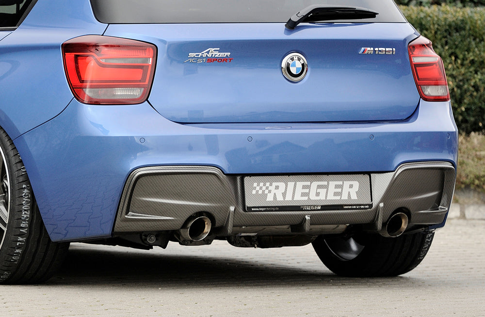 BMW 1er F20 (1K4) M-Paket Heckschürze ohne Heckeinsatz 055-148 für Fzg. mit PDC Kunststoff, für Fzg. mit Einparkhilfe (PDC)