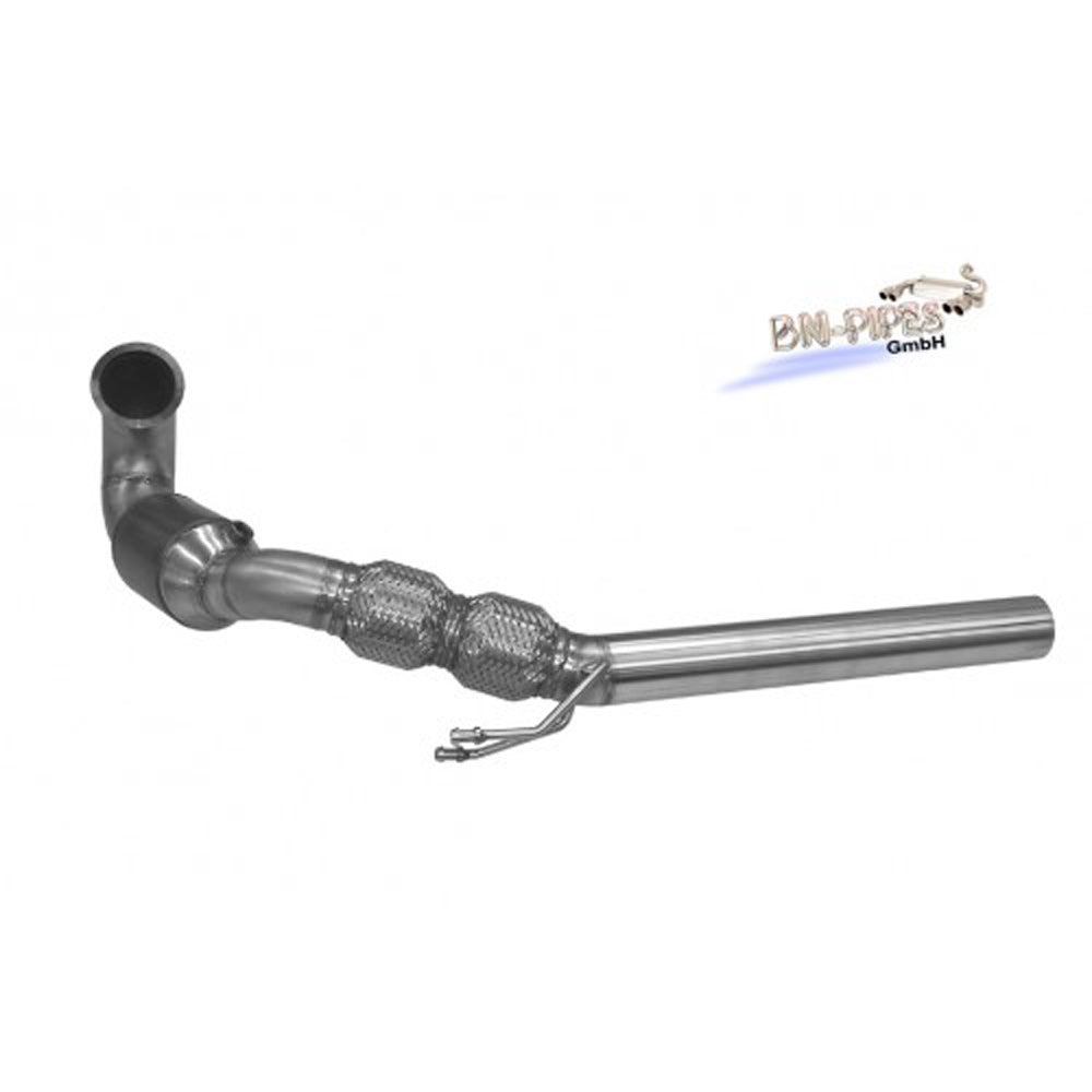 VW Golf 7 GTI BN-Pipes Downpipe, VW Golf 7 GTI Edelstahl-Vorrohr mit 200cpsi HJS Kat Edelstahl